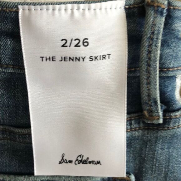Sam Edelman Jenny Denim MiniSkirt, Size 2/26, - Picture 4 of 5